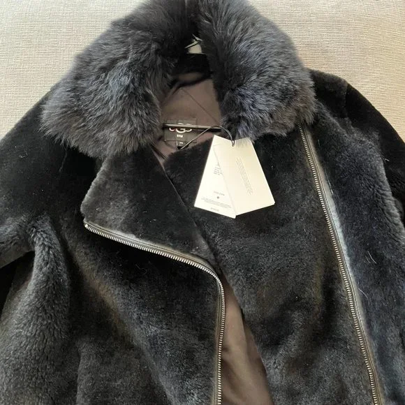 UGG Women's Nadine Short Shearling Jacket